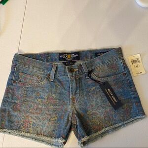 Brand new with tags Lucky brand floral Denim Shorts